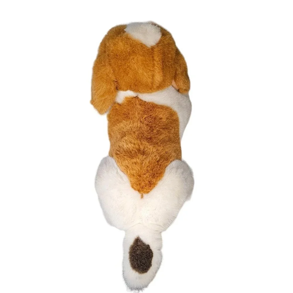 Vintage 80s St. Bernard Dog Plush Stuffed Animal Stuffie Squish 12